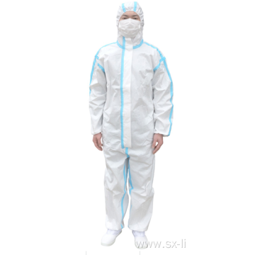 Breathable and flexibal Suit Anti-Blood Medical Coverall